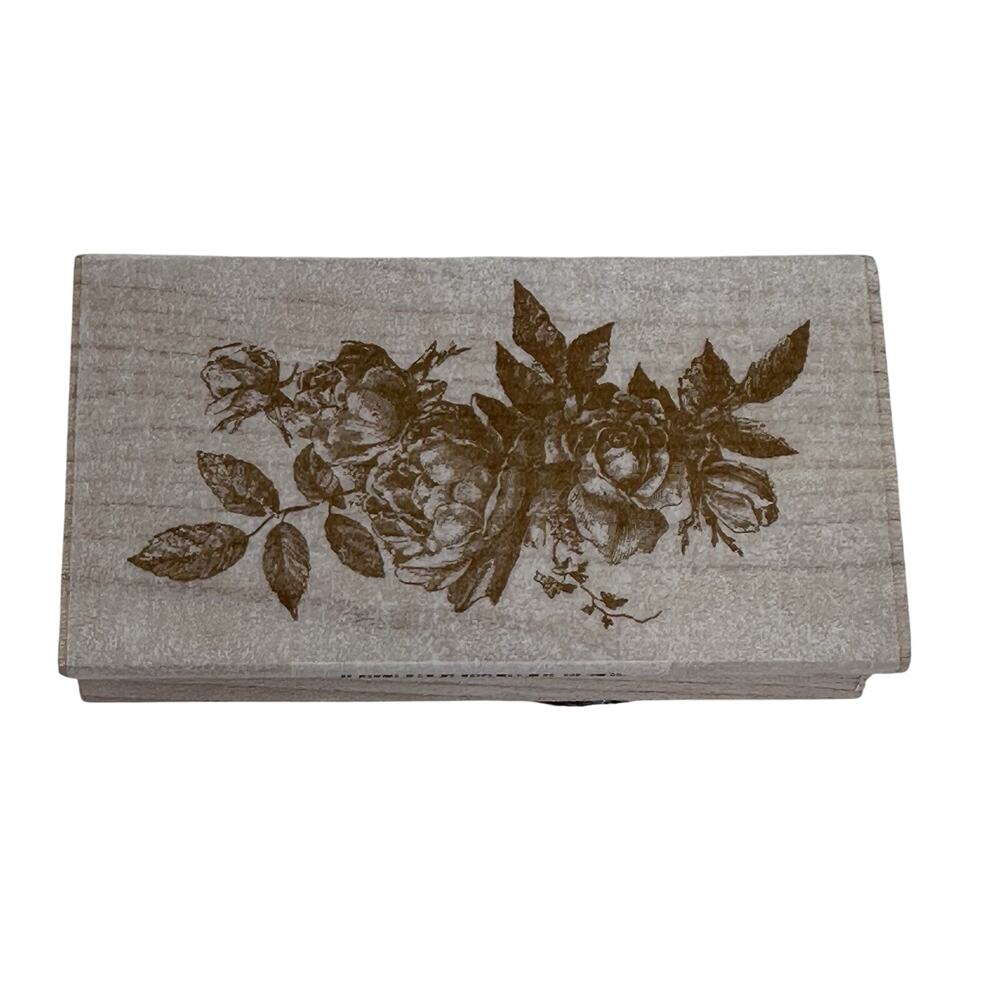 ELEGANT FLOURISH Anna Griffin Rubber Stamp All Night Media Floral Floral 580G04